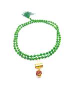 Raviour Lifestyle Lord Shiv Shakti 5 Mukhi Shiv Trishul Damru With Green Hakik Agate 108 beads Mala