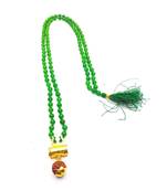 Raviour Lifestyle Lord Shiv Shakti 5 Mukhi Shiv Trishul Damru With Green Hakik Agate 108 beads Mala