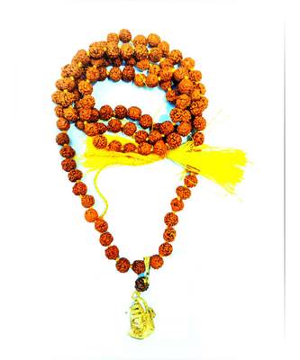 Raviour Lifestyle Lord Shiv Shankar Mahadev shiv shakti Rudraksha Pendant With Rudraksha Mala 1