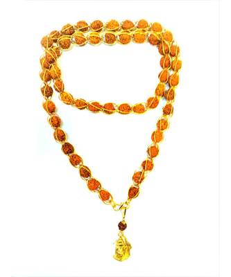 Raviour Lifestyle Lord Shiv Shankar Mahadev shiv shakti Rudraksha Pendant With Rudraksha Malav 1