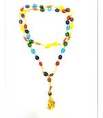 Raviour Lifestyle Lord Shiv Shankar Mahadev shiv shakti Rudraksha Pendant With Navratan Mala