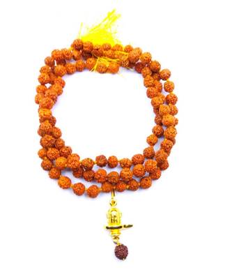 Raviour Lifestyle Lord Shiva Shivling Rudraksha Pendant With Rudraksha Mala For Health And Peace 1