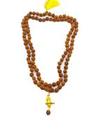 Raviour Lifestyle Lord Shiva Shivling Rudraksha Pendant With Rudraksha Mala For Health And Peace