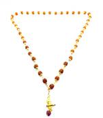 Raviour Lifestyle Lord Shiva Shivling Rudraksha Pendant With Rudraksha Mala For Health And Peace