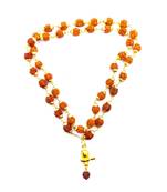 Raviour Lifestyle Lord Shiva Shivling Rudraksha Pendant With Rudraksha Mala For Health And Peace