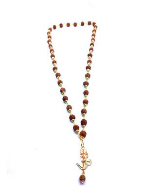 Om Shiv Trishul With Rudraksha Pendant With Rudraksha Cap Mala For Lord Mahadev Blessing And Good Health 1