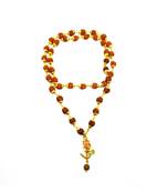 Om Shiv Trishul With Rudraksha Pendant With Rudraksha Cap Mala For Lord Mahadev Blessing And Good Health