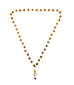 Om Shiv Trishul With Rudraksha Pendant With Rudraksha Cap Mala For Lord Mahadev Blessing And Good Health