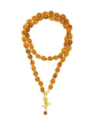 Om Shiv Trishul With Rudraksha Pendant With Rudraksha Cap Mala For Lord Mahadev Blessing And Good Health 1