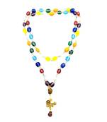 Lord Shiv Mahakal Mahadev Bholenath Trishul Pendant With Rudraksha Navratan Mala 