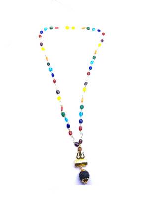 Raviour Lifestyle Lord Shiv Shakti 5 Mukhi Shiv Trishul Damru With Navratan Mala 1