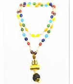 Raviour Lifestyle Lord Shiv Shakti 5 Mukhi Shiv Trishul Damru With Navratan Mala