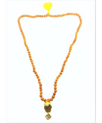 Raviour Lifestyle Mahadev Shiva Om Rudraksha Pendant With Rudraksha Mala For Mahadev Blessing  1