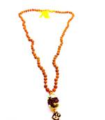 Raviour Lifestyle Mahadev Shiva Om Rudraksha Pendant With Rudraksha Mala For Mahadev Blessing 