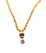 Raviour Lifestyle Mahadev Shiva Om Rudraksha Pendant With Rudraksha Capmala For Mahadev Blessing 