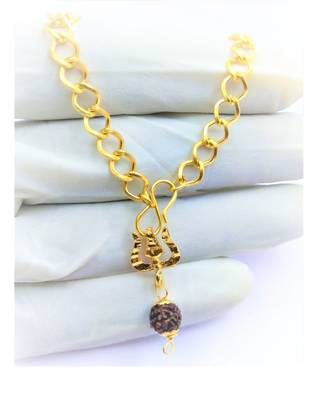 Raviour Lifestyle Mahadev Bholenath Trishul Pendant With Rudraksha Pendant For Good Health And Lord Shiv Blessing 1