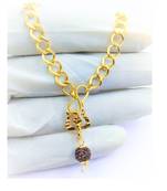 Raviour Lifestyle Mahadev Bholenath Trishul Pendant With Rudraksha Pendant For Good Health And Lord Shiv Blessing