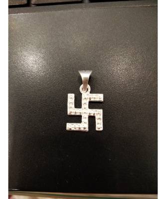 Raviour Lifestyle Swastik satiya silver pendant energized 1