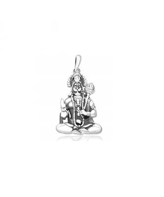 Raviour Lifestyle Hanuman ji silver pendant for gaining blessings of hanuman ji 1