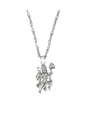 Raviour Lifestyle Hanuman ji silver pendant for gaining blessings of hanuman ji 1