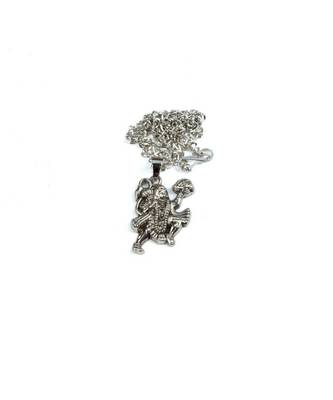Raviour Lifestyle Hanuman ji silver pendant for gaining blessings of hanuman ji 1