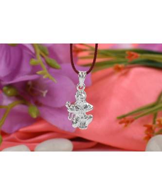 Raviour Lifestyle Hanuman ji silver pendant for gaining blessings of hanuman ji 1