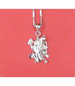 Raviour Lifestyle Hanuman ji silver pendant for gaining blessings of hanuman ji