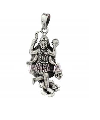 Raviour Lifestyle Kali maa sterling silver pendant mahakali for blessings 1