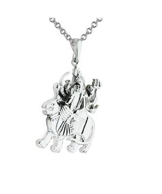 Raviour Lifestyle Shero wali maa pendant durga maa silver pendant for blessings 1