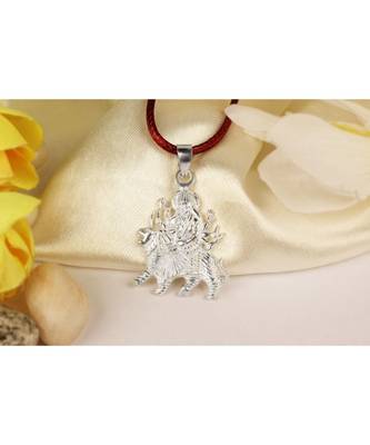 Raviour Lifestyle Shero wali maa pendant durga maa silver pendant for blessings 1