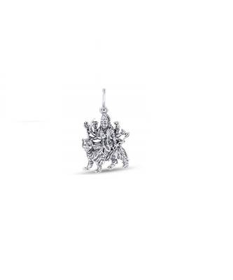Raviour Lifestyle Shero wali maa pendant durga maa silver pendant for blessings 1