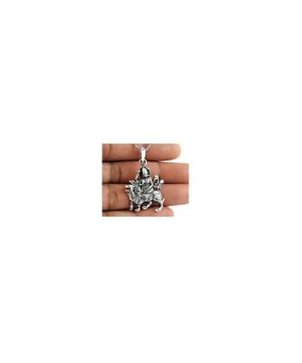 Raviour Lifestyle Shero wali maa pendant durga maa silver pendant for blessings 1