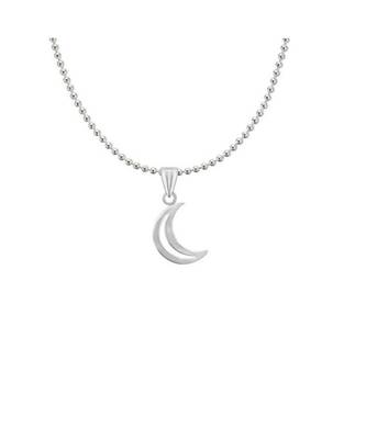 Raviour Lifestyle Moon chandrama chand silver pendant 1