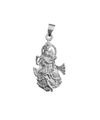 Raviour Lifestyle Radha krishna silver pendant 1