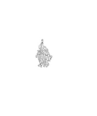 Raviour Lifestyle Radha krishna silver pendant 1