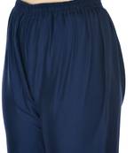 Navy Blue Rayon Plain Stitched   Palazzo