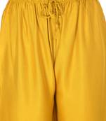 Mustard  Rayon Plain Stitched   Palazzo