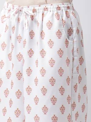 Brown Rayon Printed stitched  women kurti 6