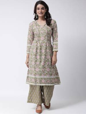 Yellow Rayon Printed stitched  women kurti 2