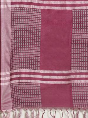 Purple Colored Art Silk Handloom Saree with an unstitched Blouse Piece 4