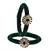 Brass And Acrylic Bangles Color-Dark Green