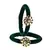 Brass And Acrylic Bangles Color-Dark Green