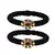 Brass And Acrylic Bangles Color-Black