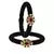 Brass And Acrylic Bangles Color-Black