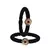 Brass And Acrylic Bangles Color-Black