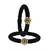 Brass And Acrylic Bangles Color-Black