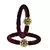 Brass And Acrylic Bangles Color-Maroon