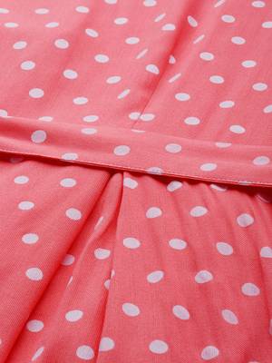 Peach woven viscose rayon short-dresses 5