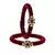 Brass And Acrylic Bangles Color-Dark Red