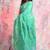 Sea green woven blended cotton saree 